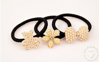 小珍珠水鉆蝴蝶結(jié)頭飾甜美發(fā)繩 限時(shí)搶購(gòu)，3.9元虧本包郵，買三送一！